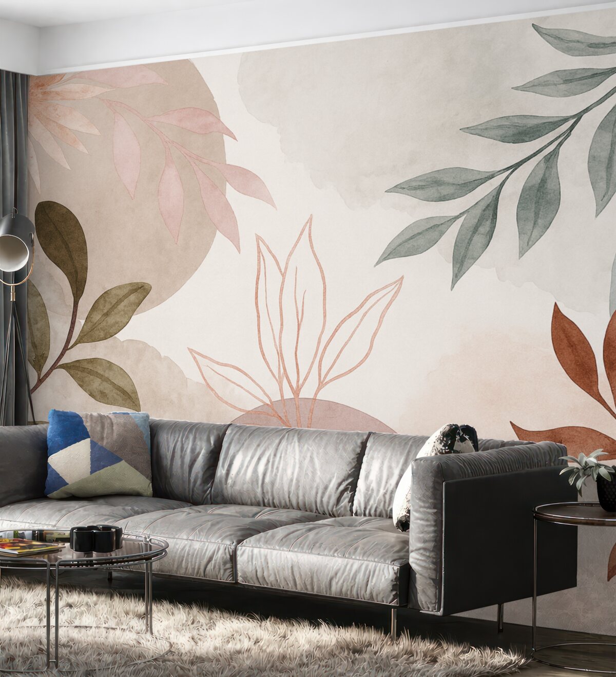 Fototapeta Abstrakcyjny motyw z gałązkami.