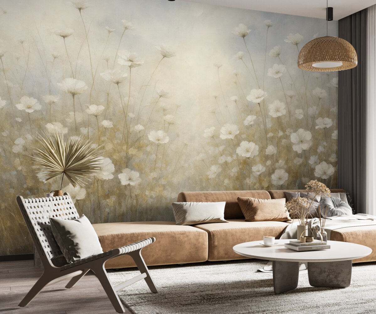 Fototapeta Betonowa ściana w rośliny w stylu grunge