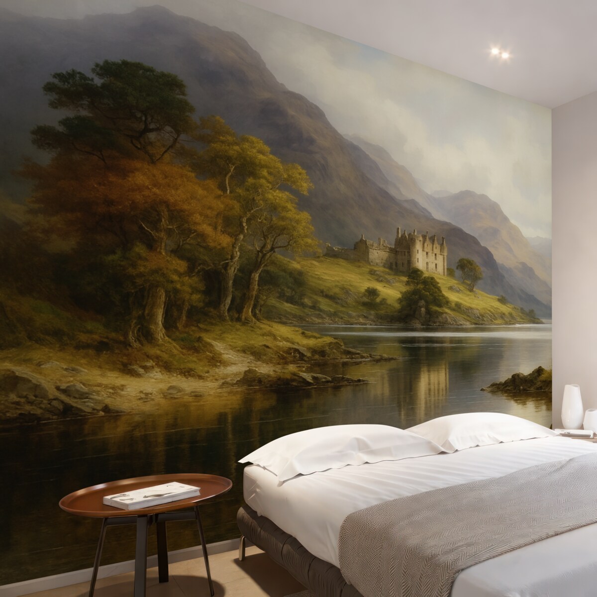 Fototapeta Akwarelowy pejzaż górski.