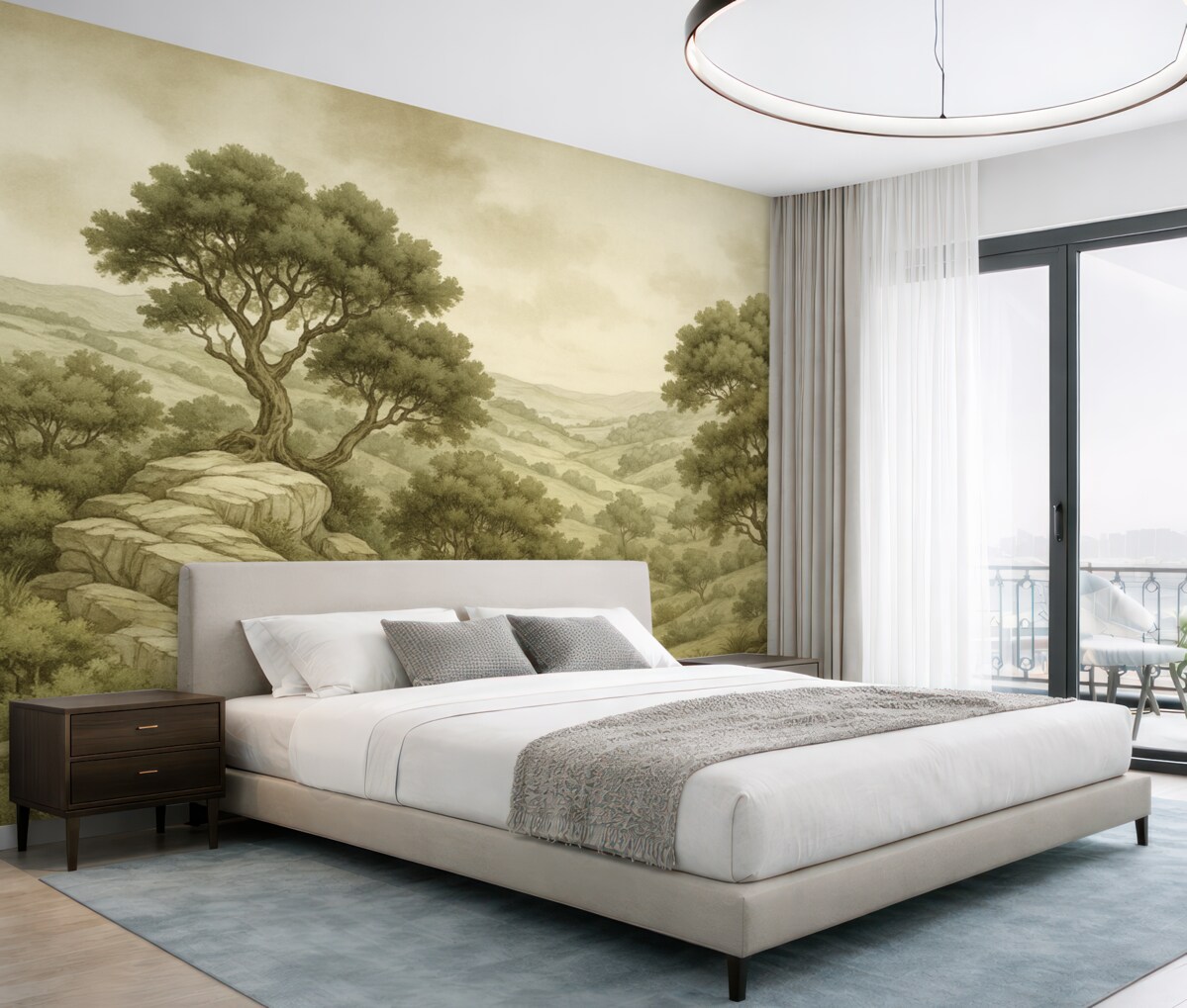 Fototapeta Odwzorowany krajobraz.