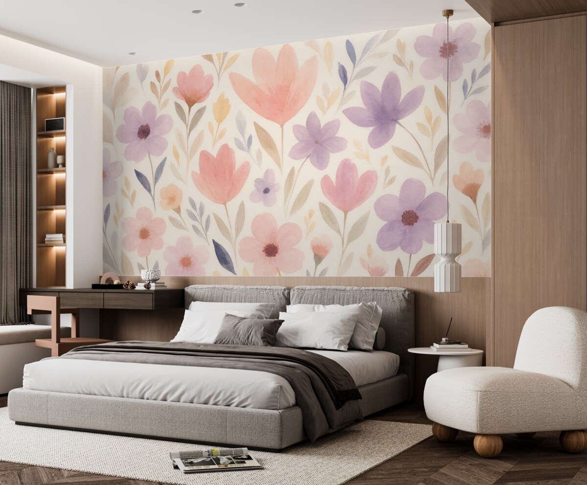 Fototapeta Subtelny kwiatowy motyw.