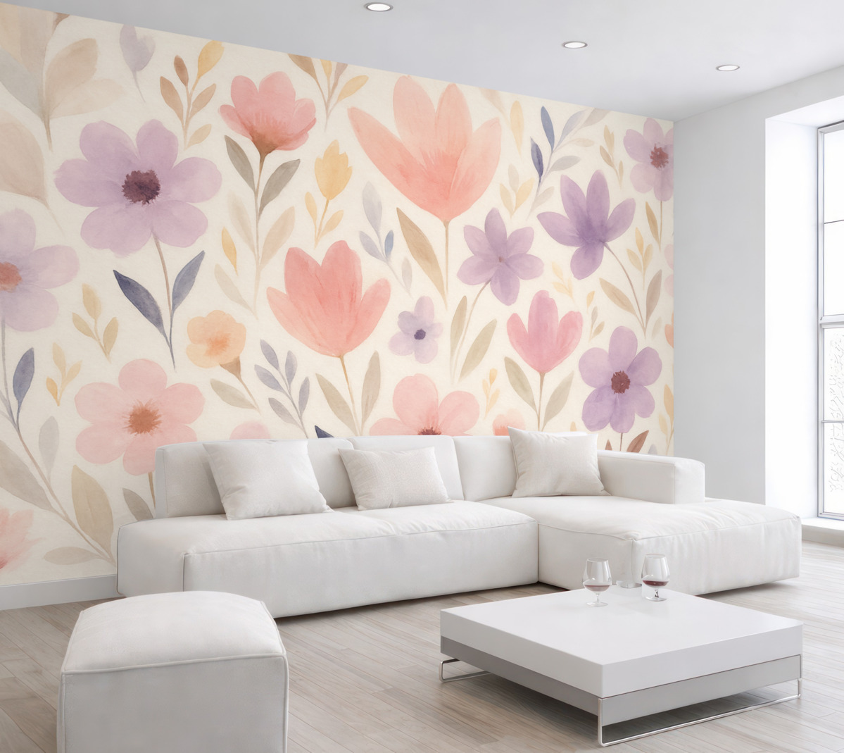 Fototapeta Subtelny kwiatowy motyw.