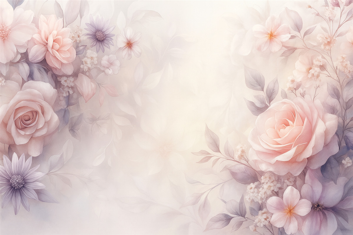 Fototapeta Subtelne róże w odcieniach różowym i perłowym.