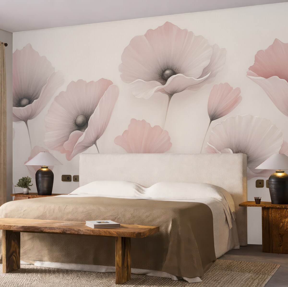 Fototapeta Różowe maki.