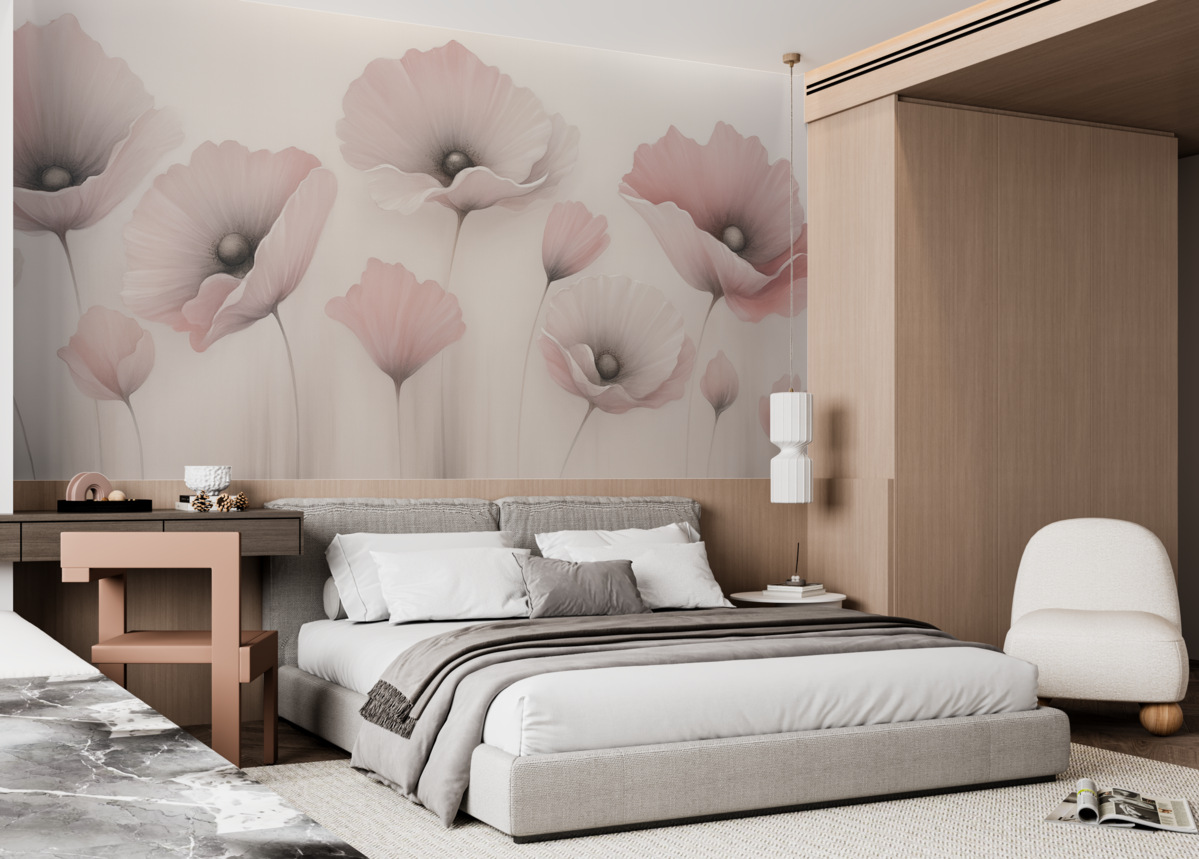 Fototapeta Różowe maki.