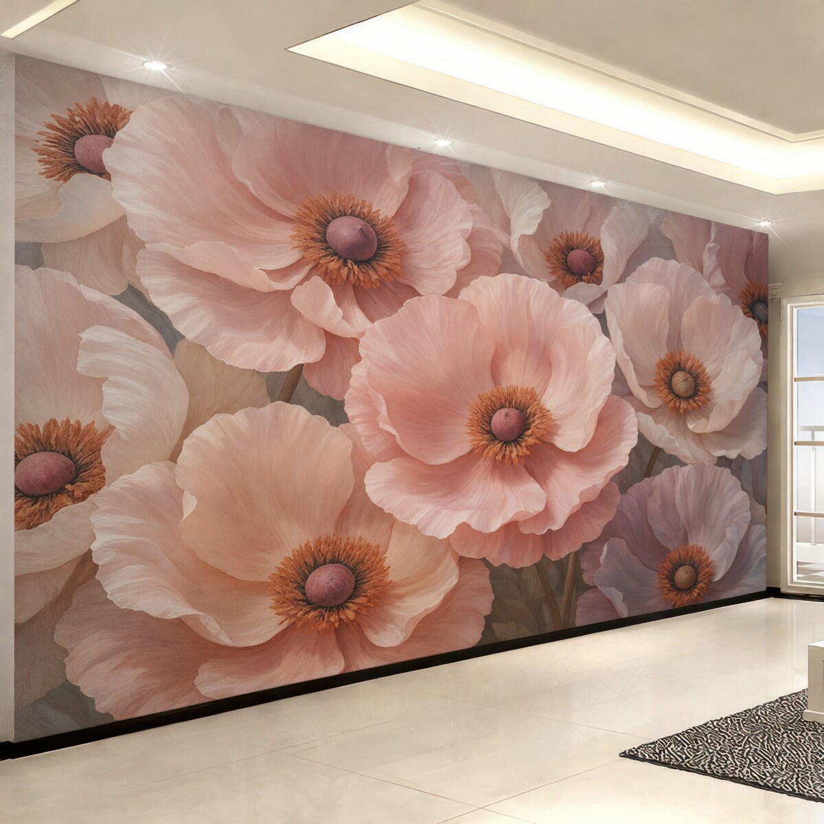 Fototapeta Subtelnie kwitnące zawilce.