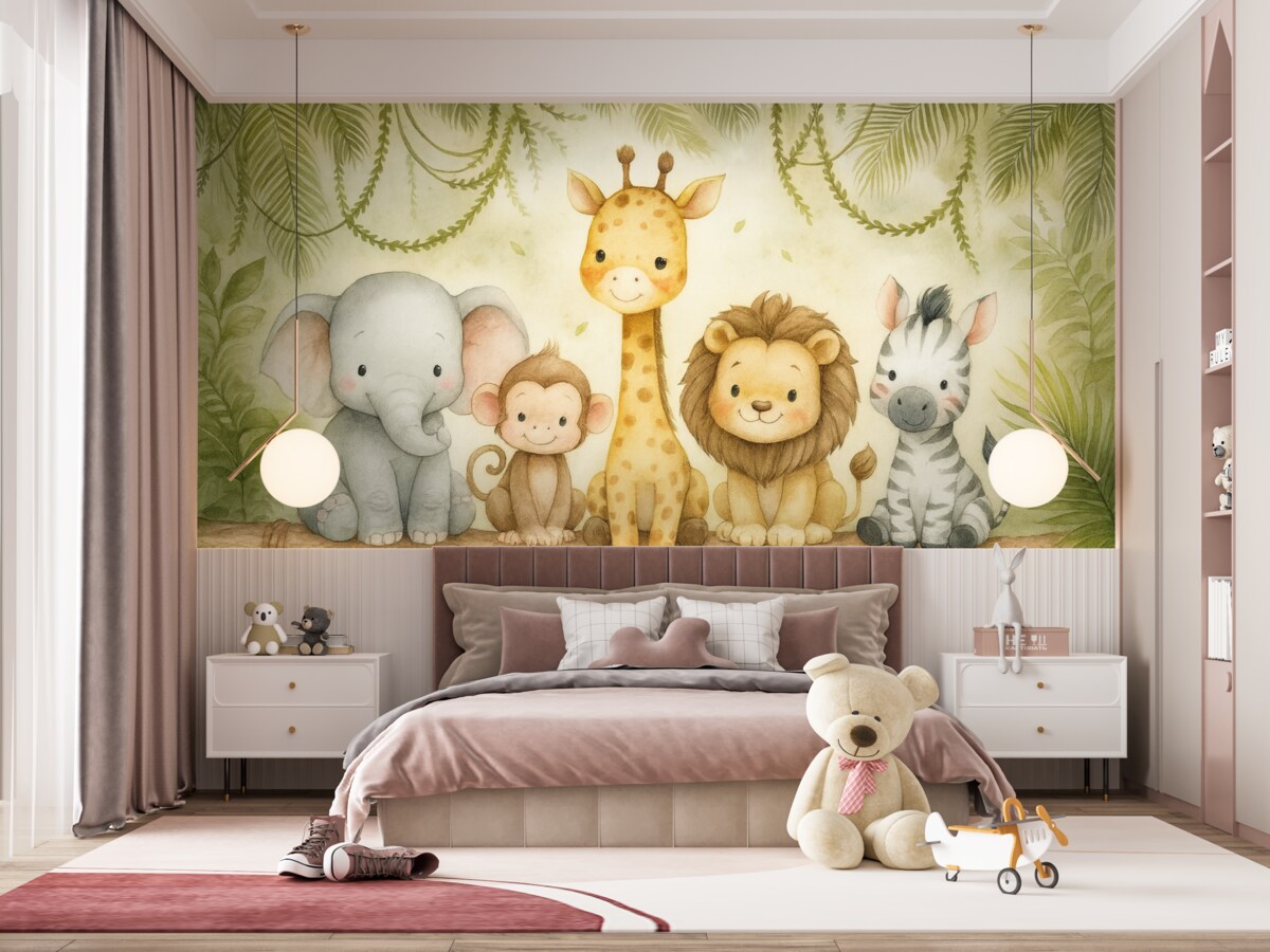 Fototapeta Urocze egzotyczne zwierzęta.