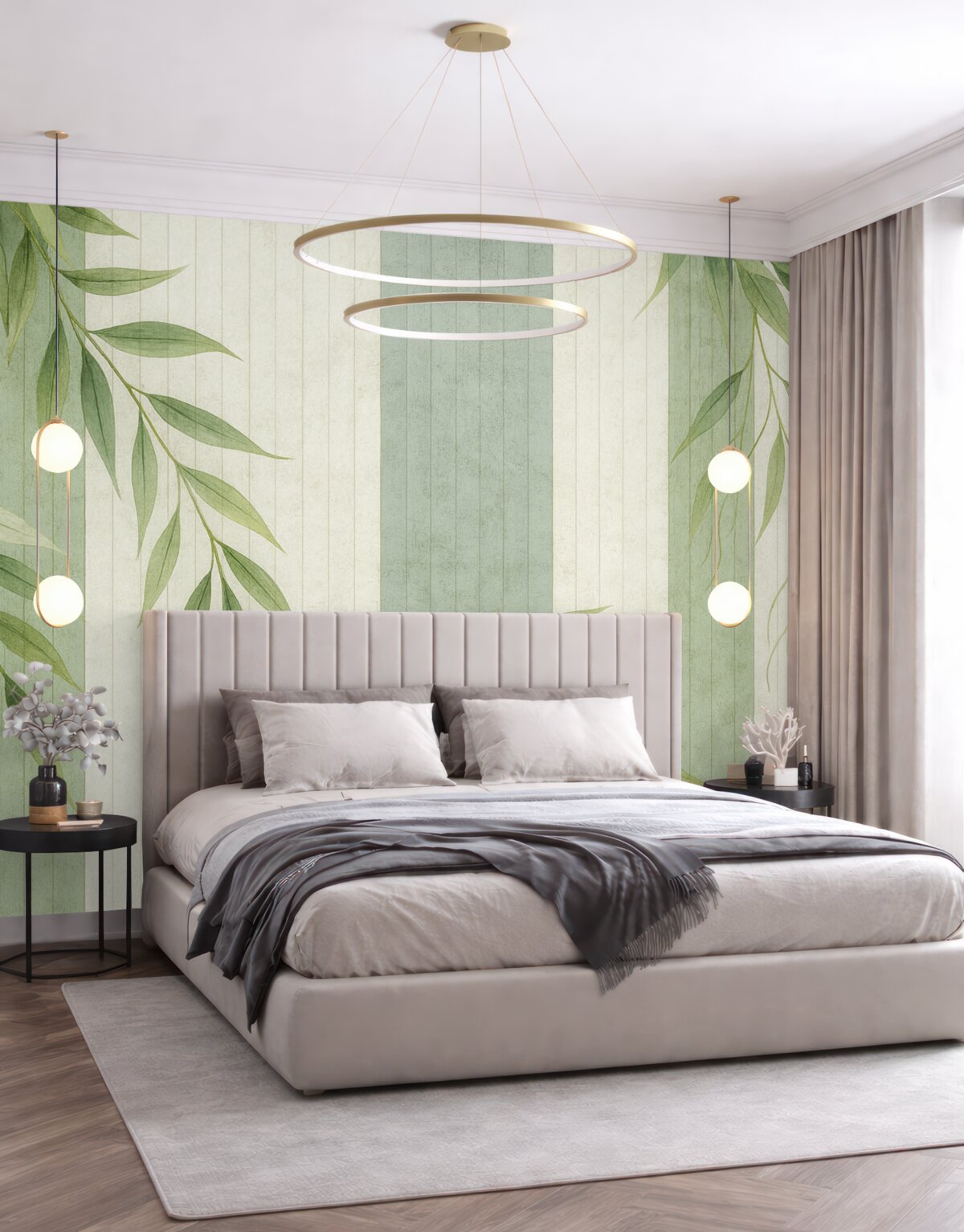 Fototapeta W stylu dekoracyjnym pomalowana ściana.