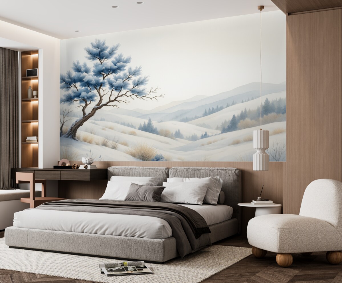 Fototapeta Zamalowany pejzaż.