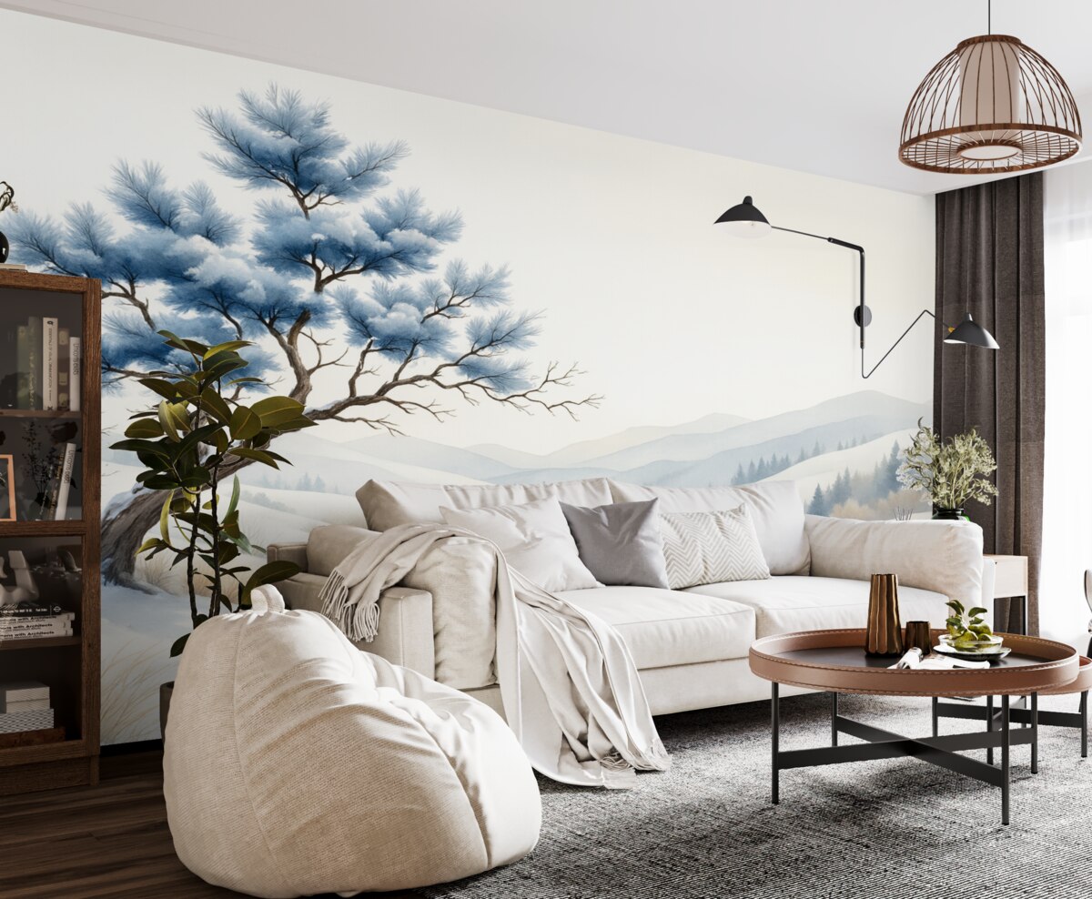 Fototapeta Zamalowany pejzaż.