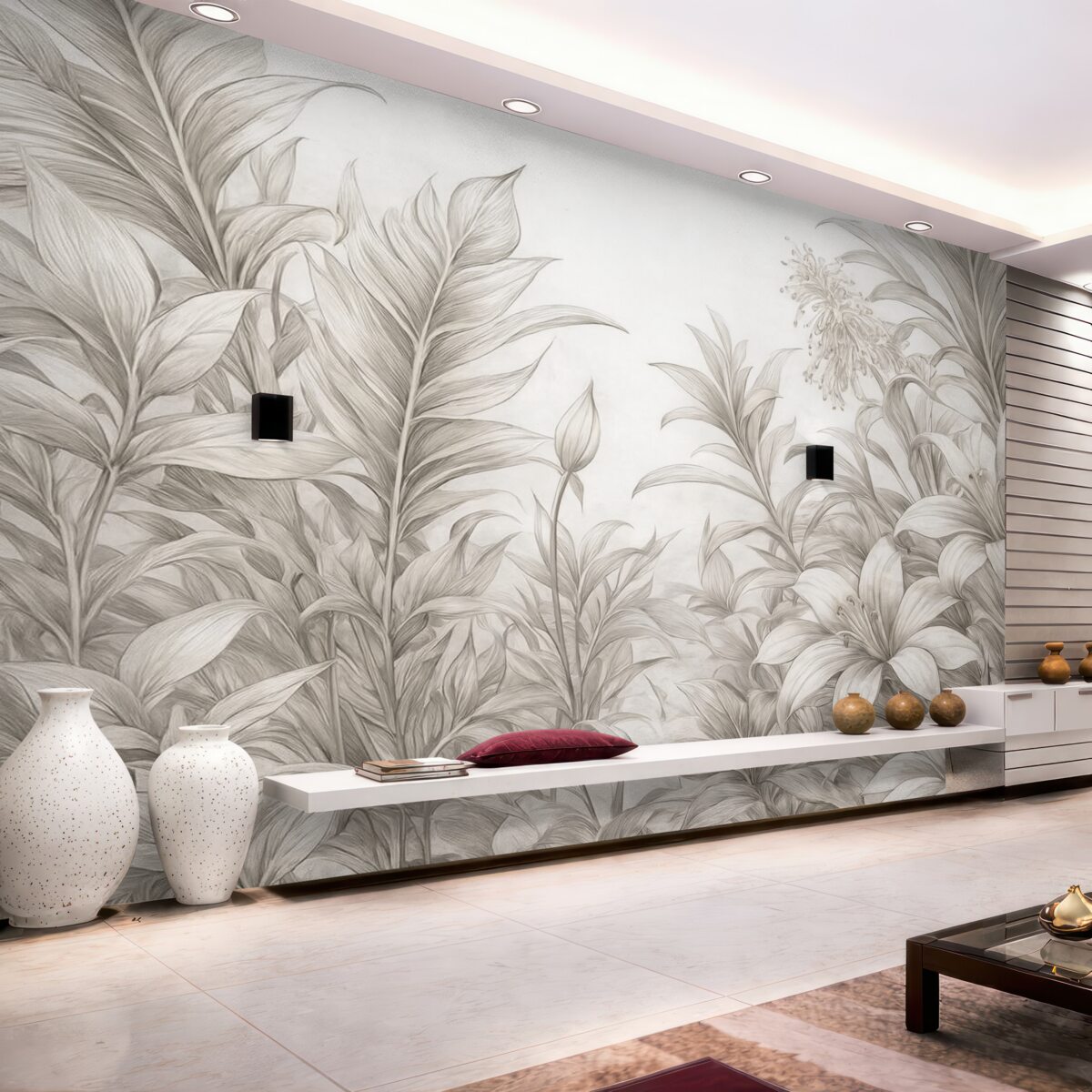 Fototapeta Dokładne liście w stylu grunge.