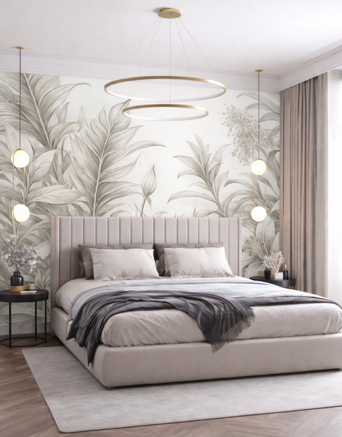 Fototapeta Dokładne liście w stylu grunge.