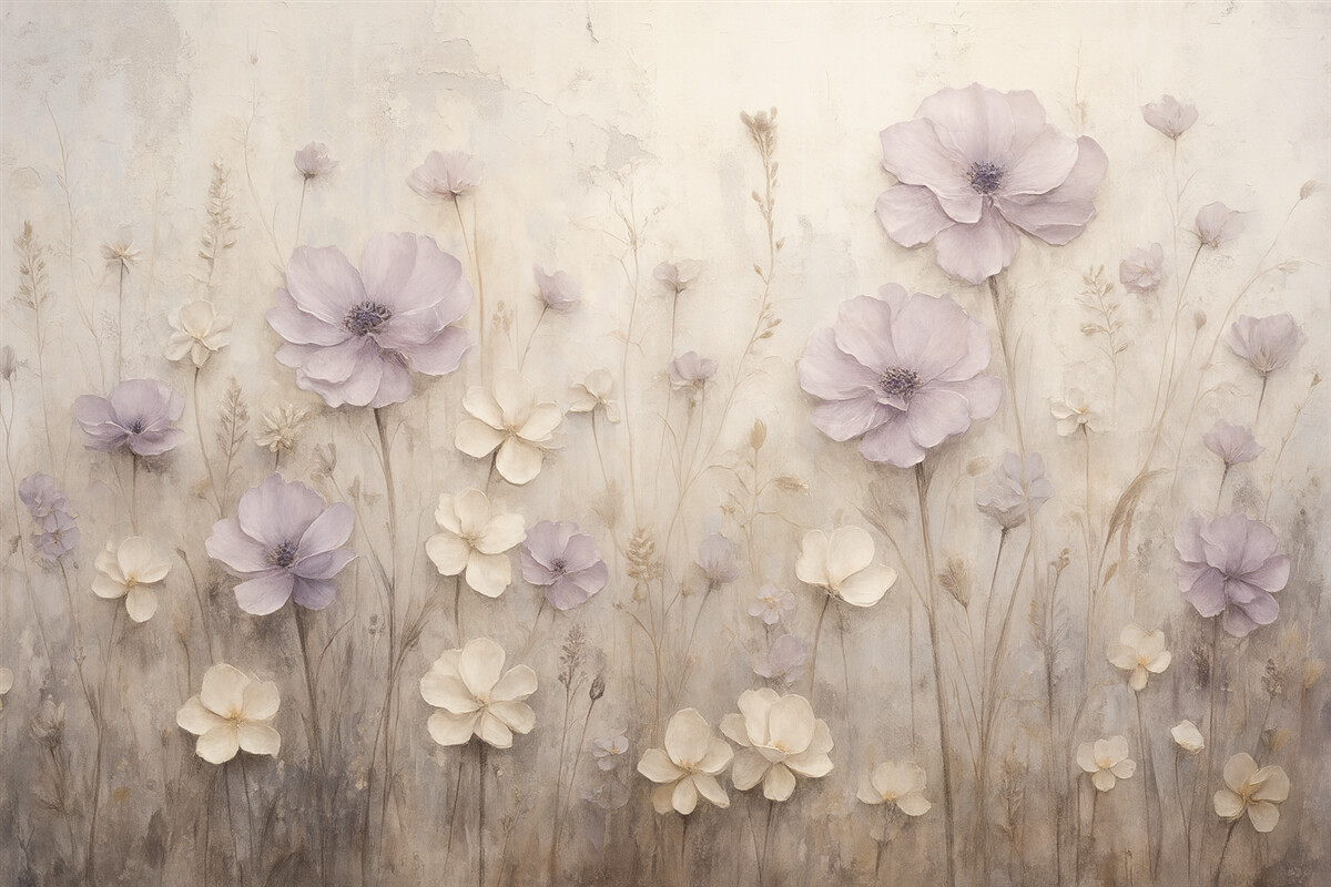 Fototapeta Abstrakcyjne odzwierciedlenie kwiatów.