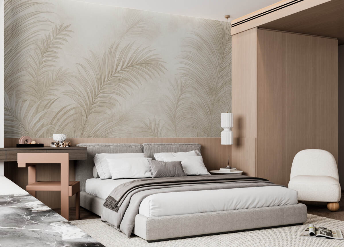 Fototapeta Modne liście grunge.