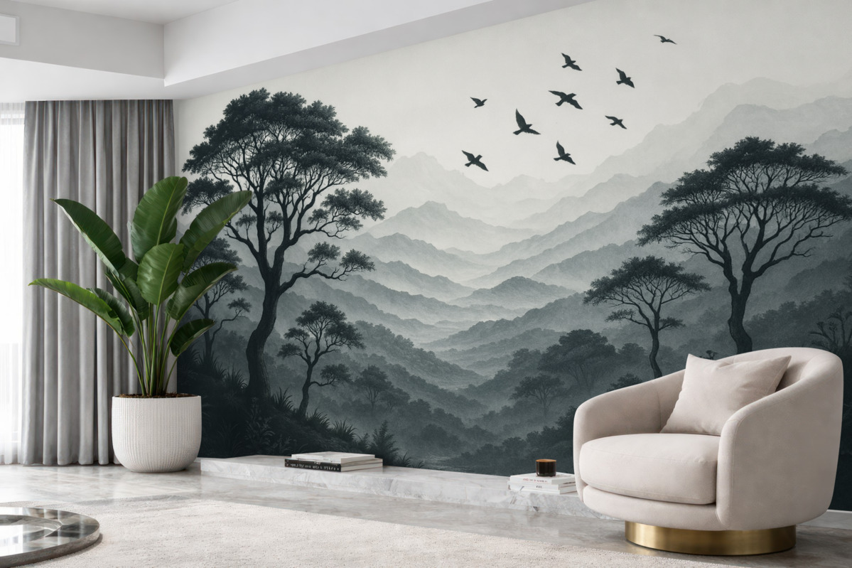 Fototapeta Zarys pejzażu.