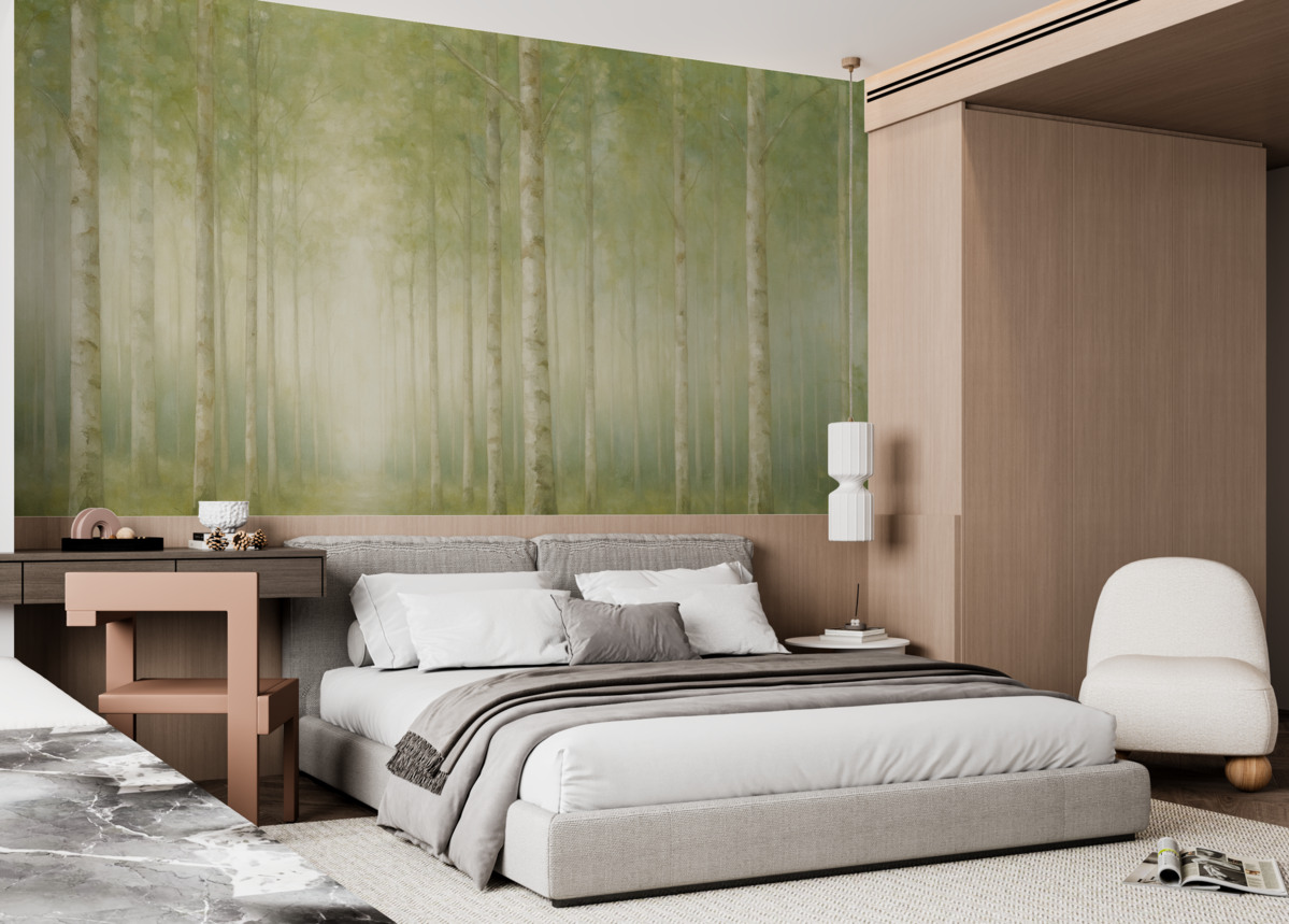 Fototapeta Drzewa w lesie.