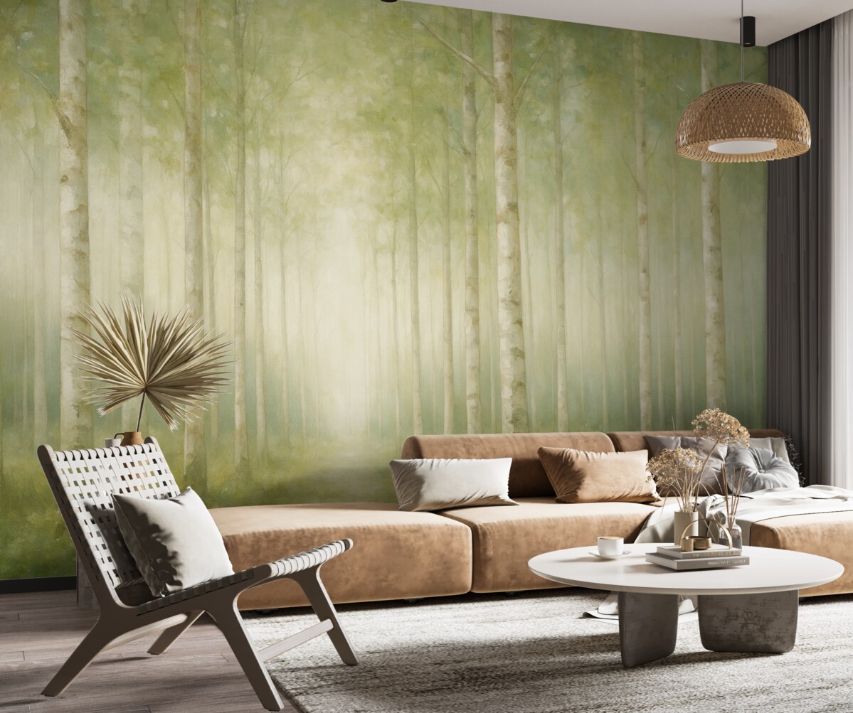 Fototapeta Drzewa w lesie.