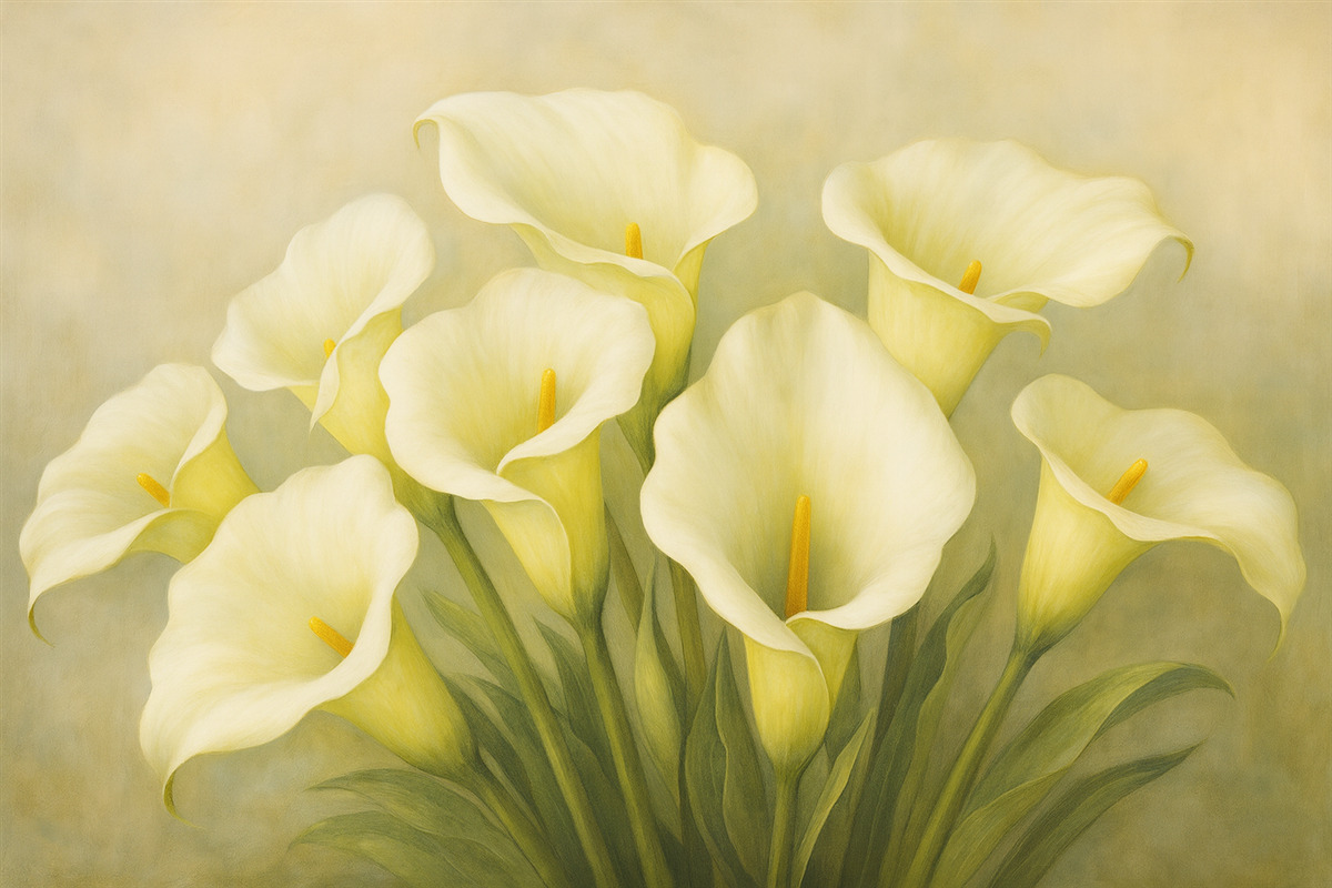 Fototapeta Kwiaty Calla.