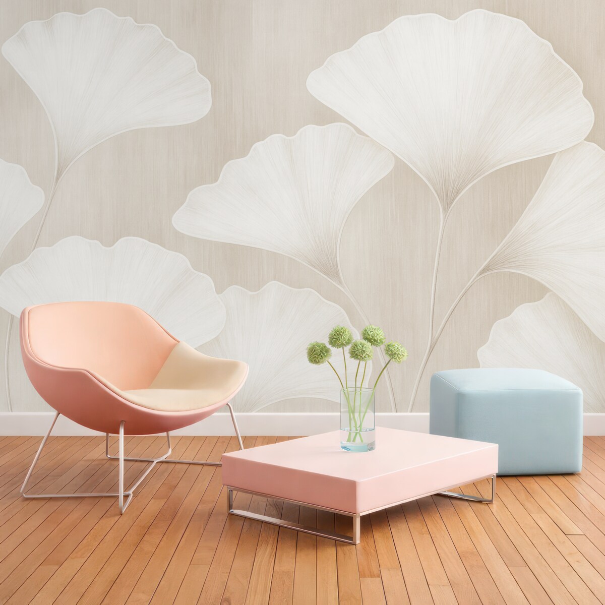 Fototapeta Liście ginkgo biloba.