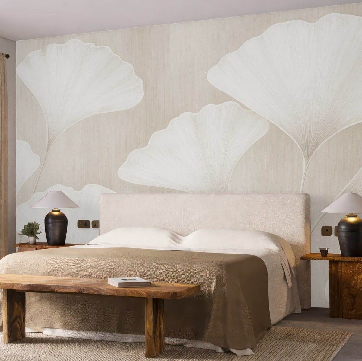 Fototapeta Liście ginkgo biloba.