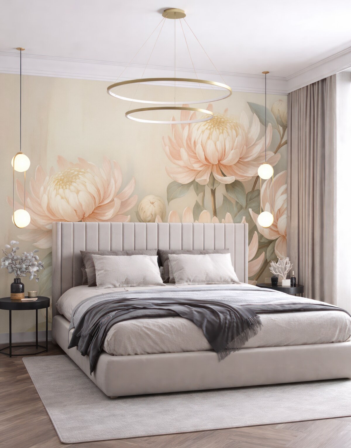 Fototapeta Obraz naśladujący chryzantemy.