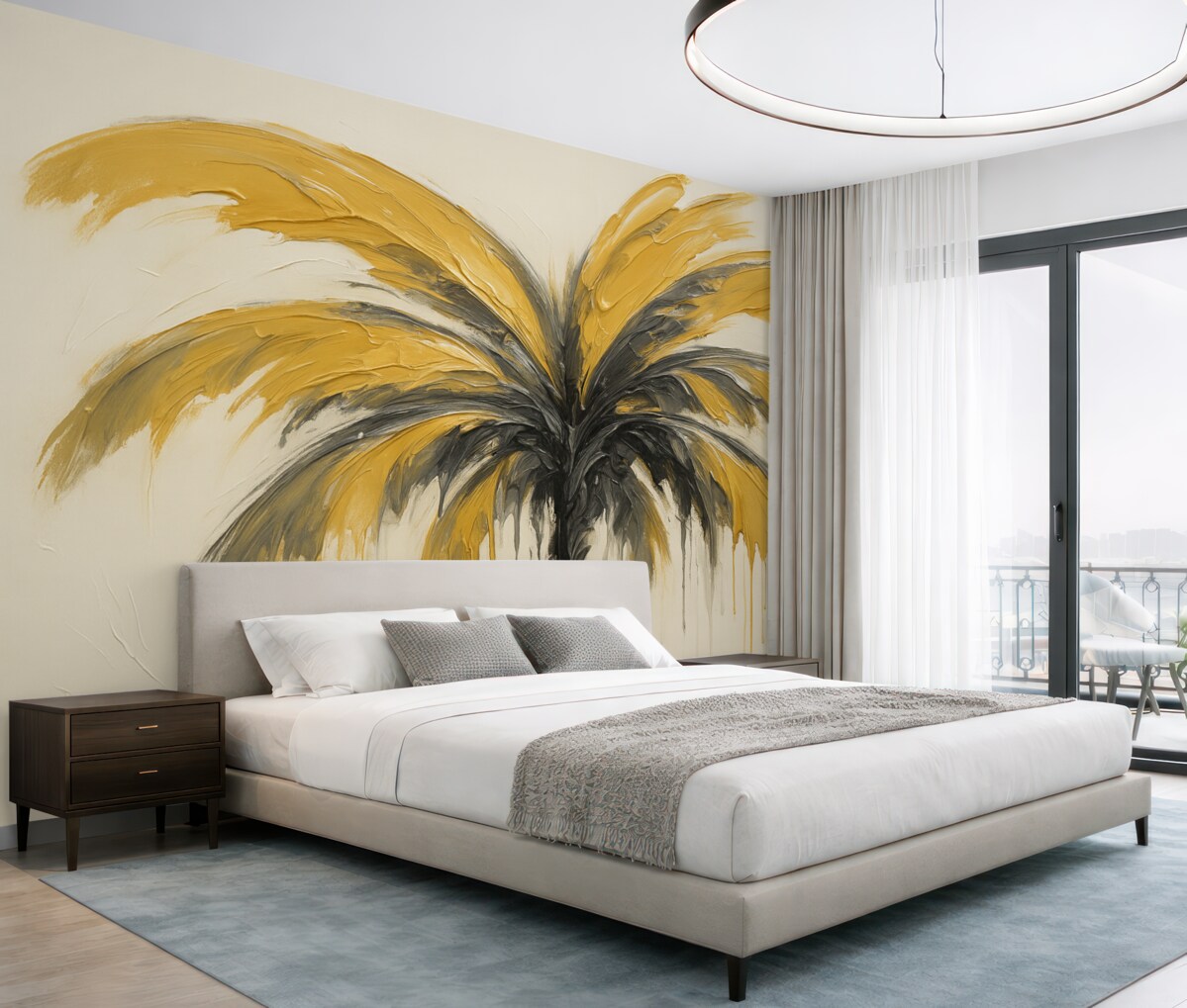 Fototapeta Pociągnięcia pędzla naśladujące rękę.