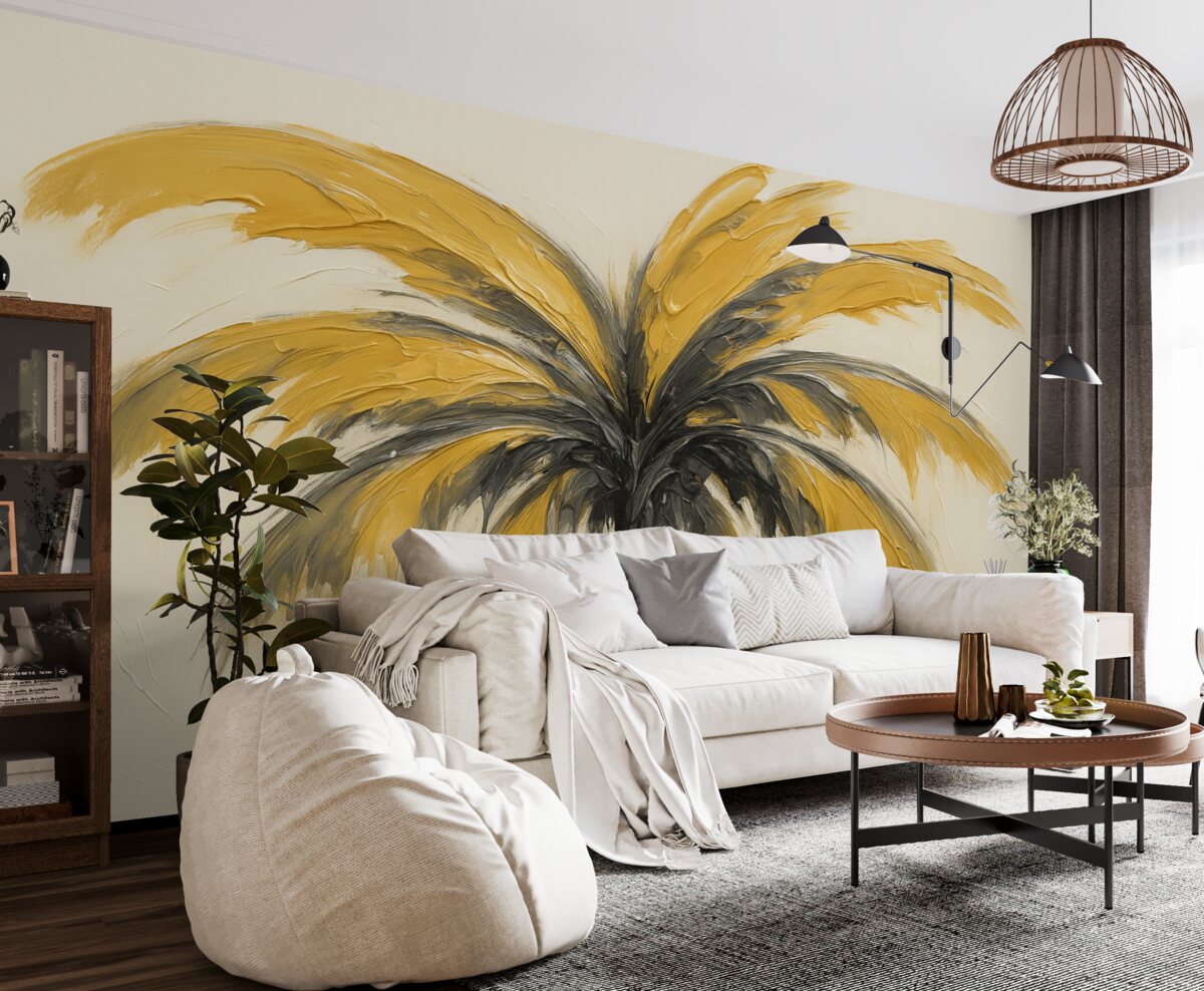 Fototapeta Pociągnięcia pędzla naśladujące rękę.