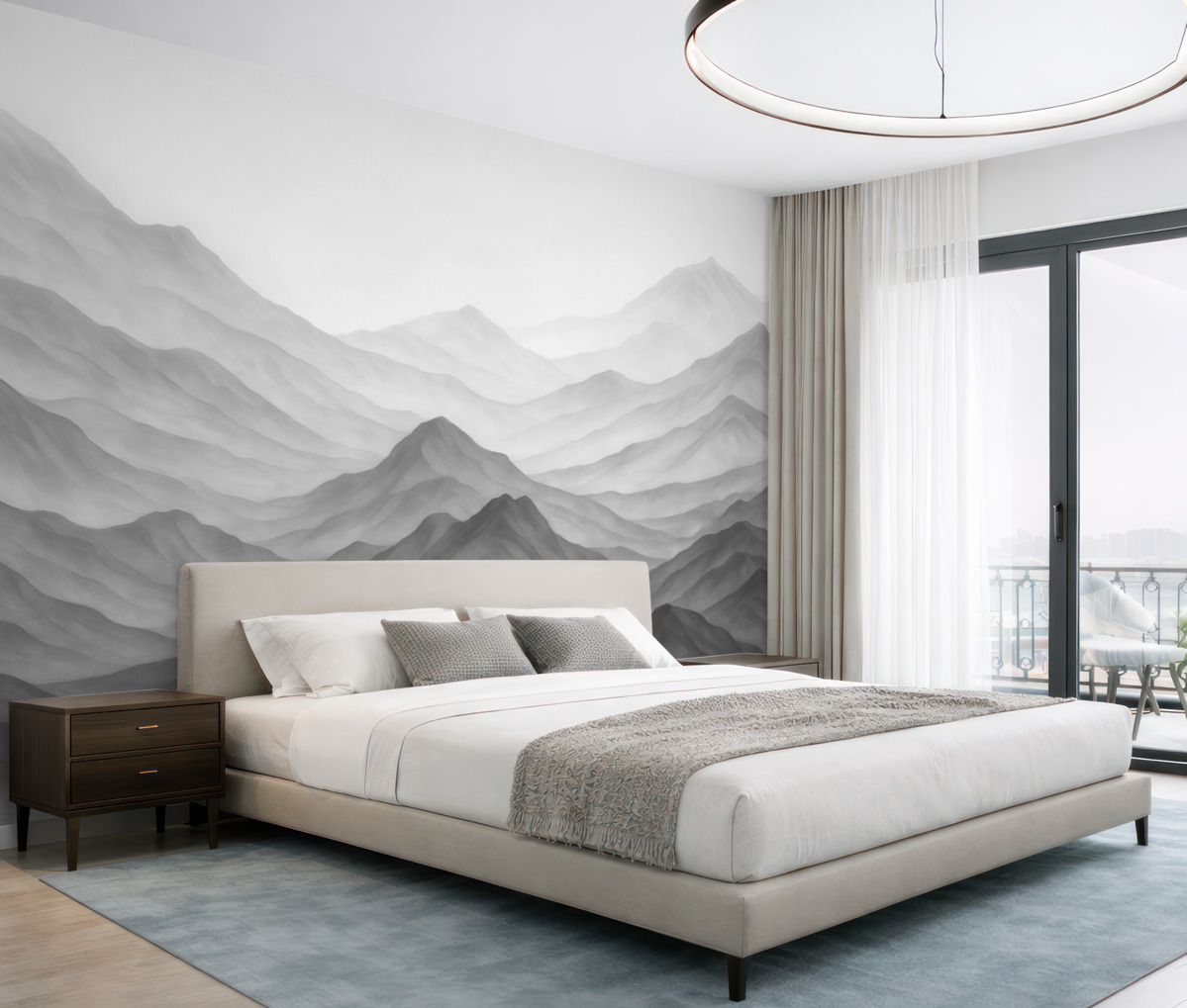 Fototapeta Góry w stylu akwareli.