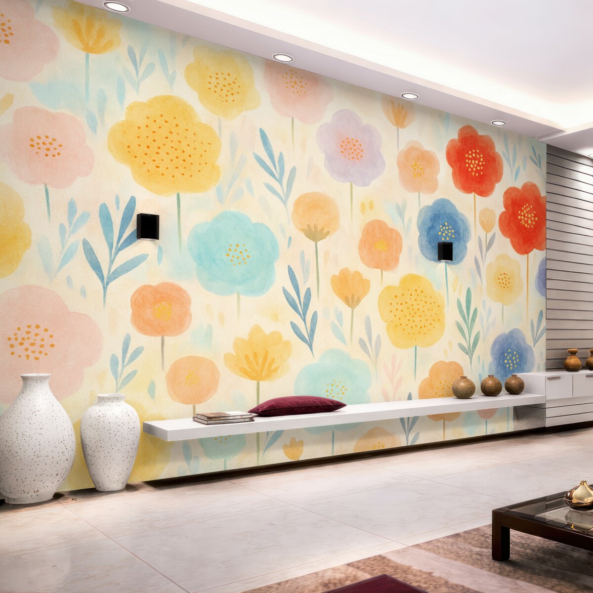 Fototapeta Wyraźne abstrakcyjne rośliny.