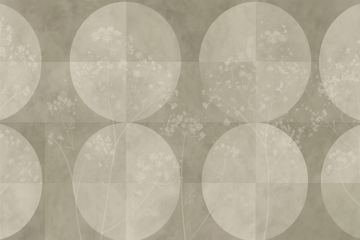 Fototapeta Tendencja roślin geometrycznych i plam.