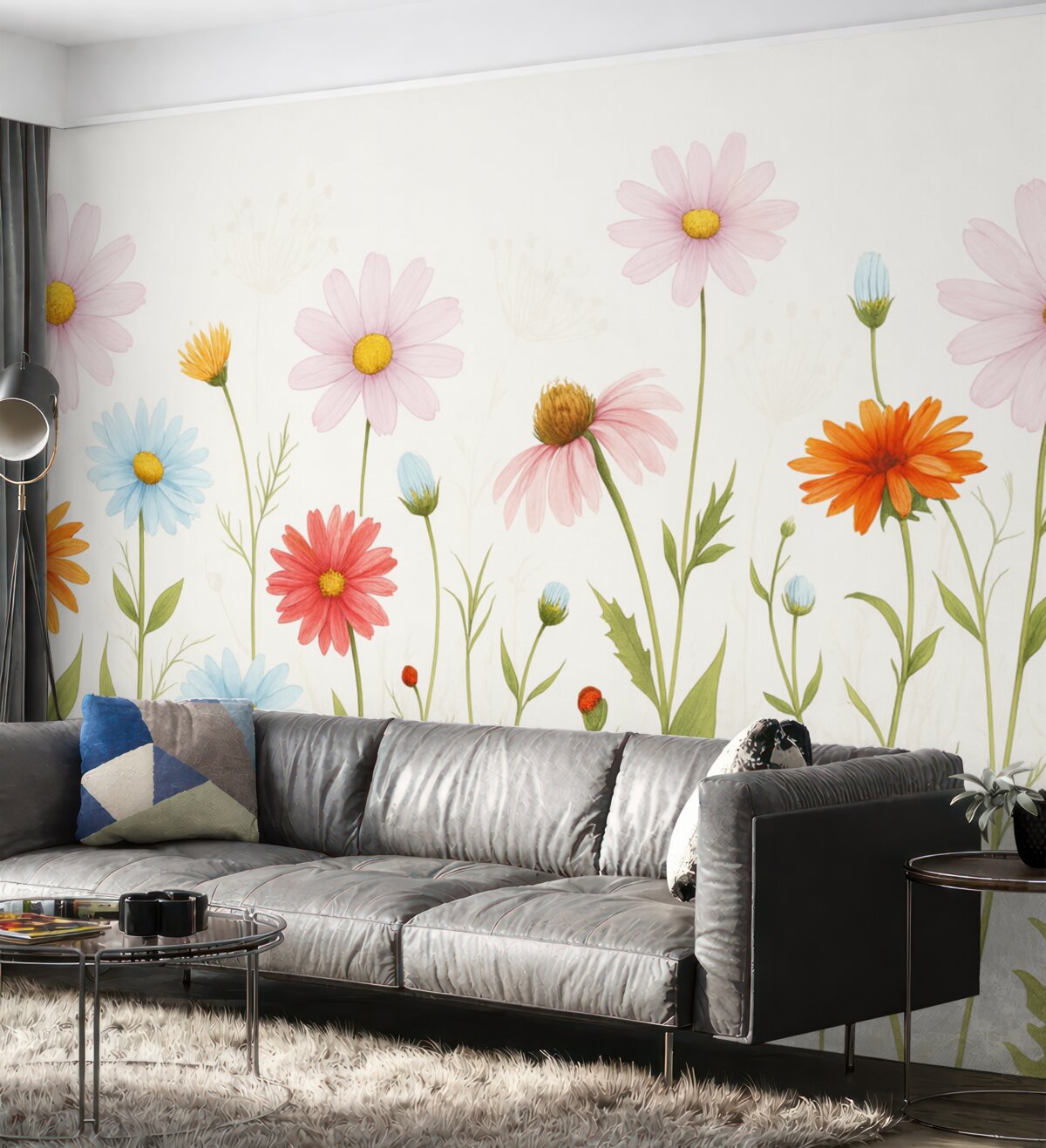 Fototapeta Oczywiste dzikie rośliny kwiatowe.