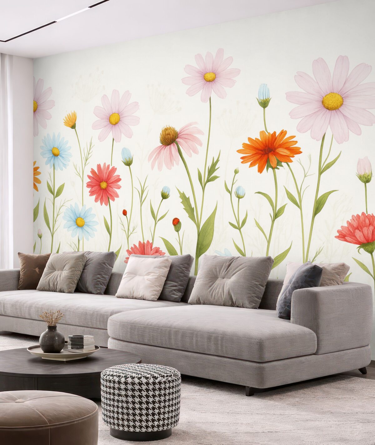 Fototapeta Oczywiste dzikie rośliny kwiatowe.