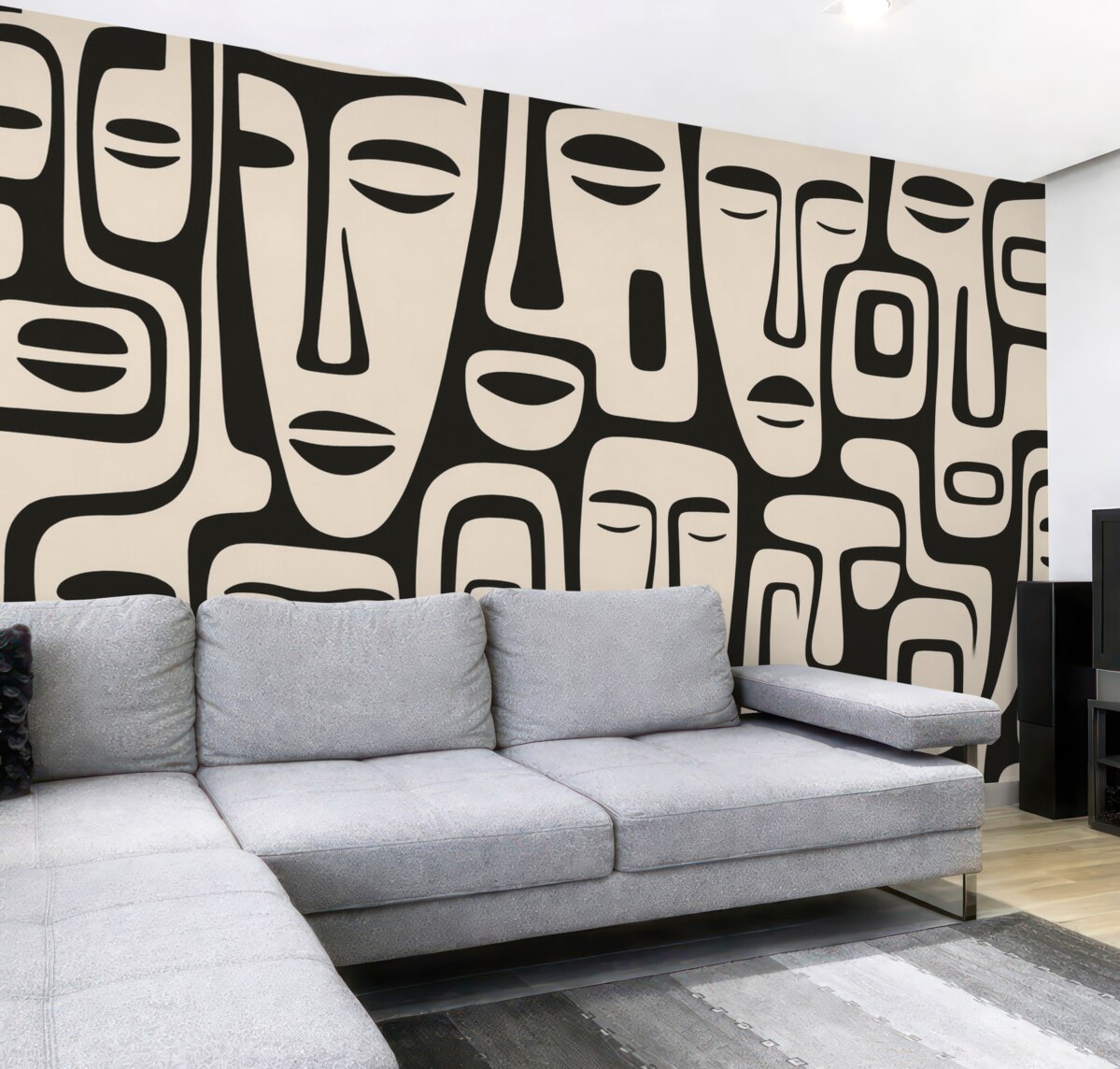 Fototapeta Graficzny wizerunek abstrakcyjnych postaci.