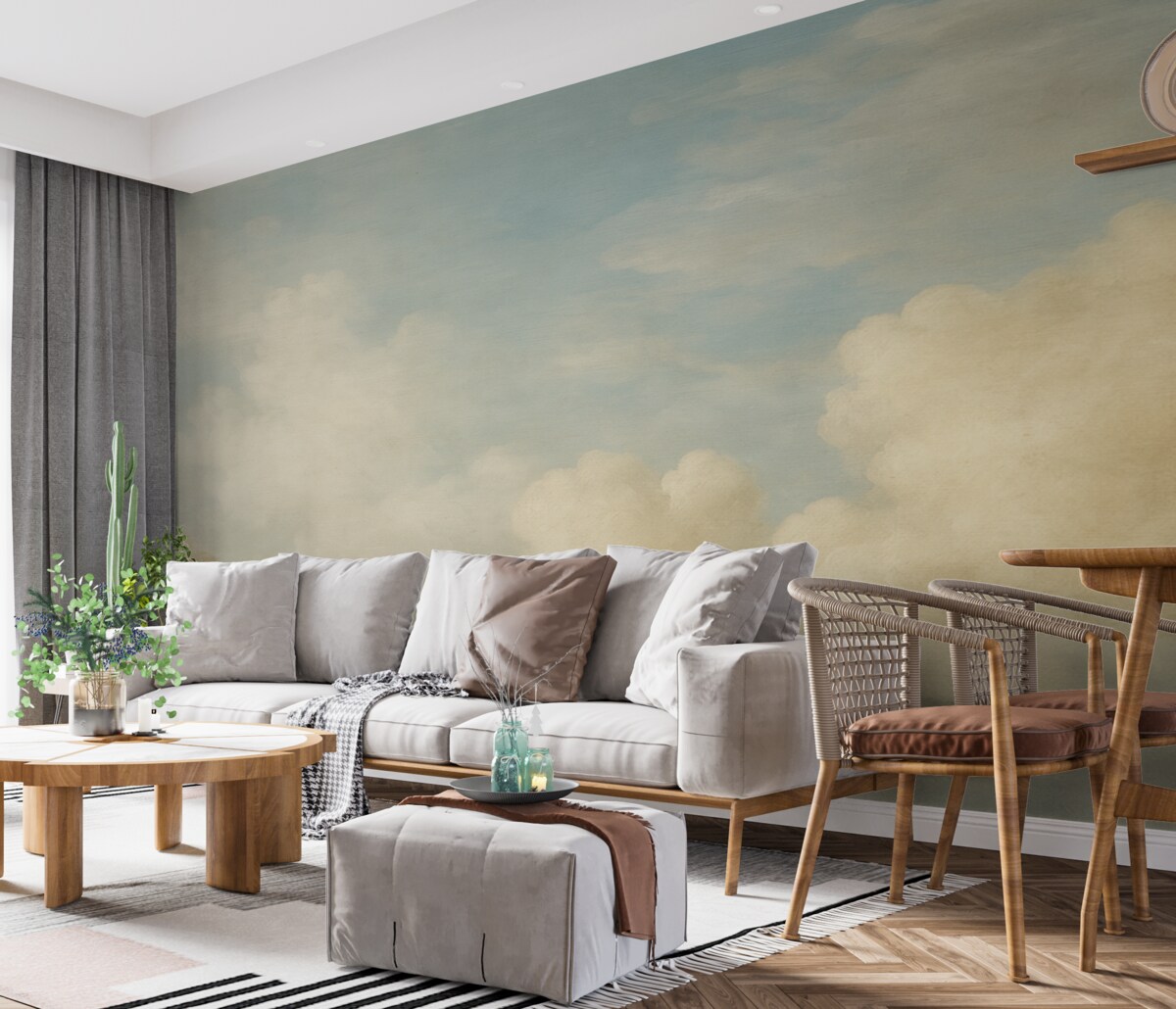 Fototapeta Zasłonięte chmury niebo.