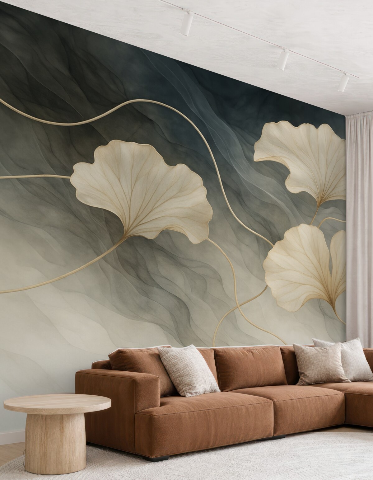 Fototapeta Abstrakcyjna ilustracja miłorzębu.