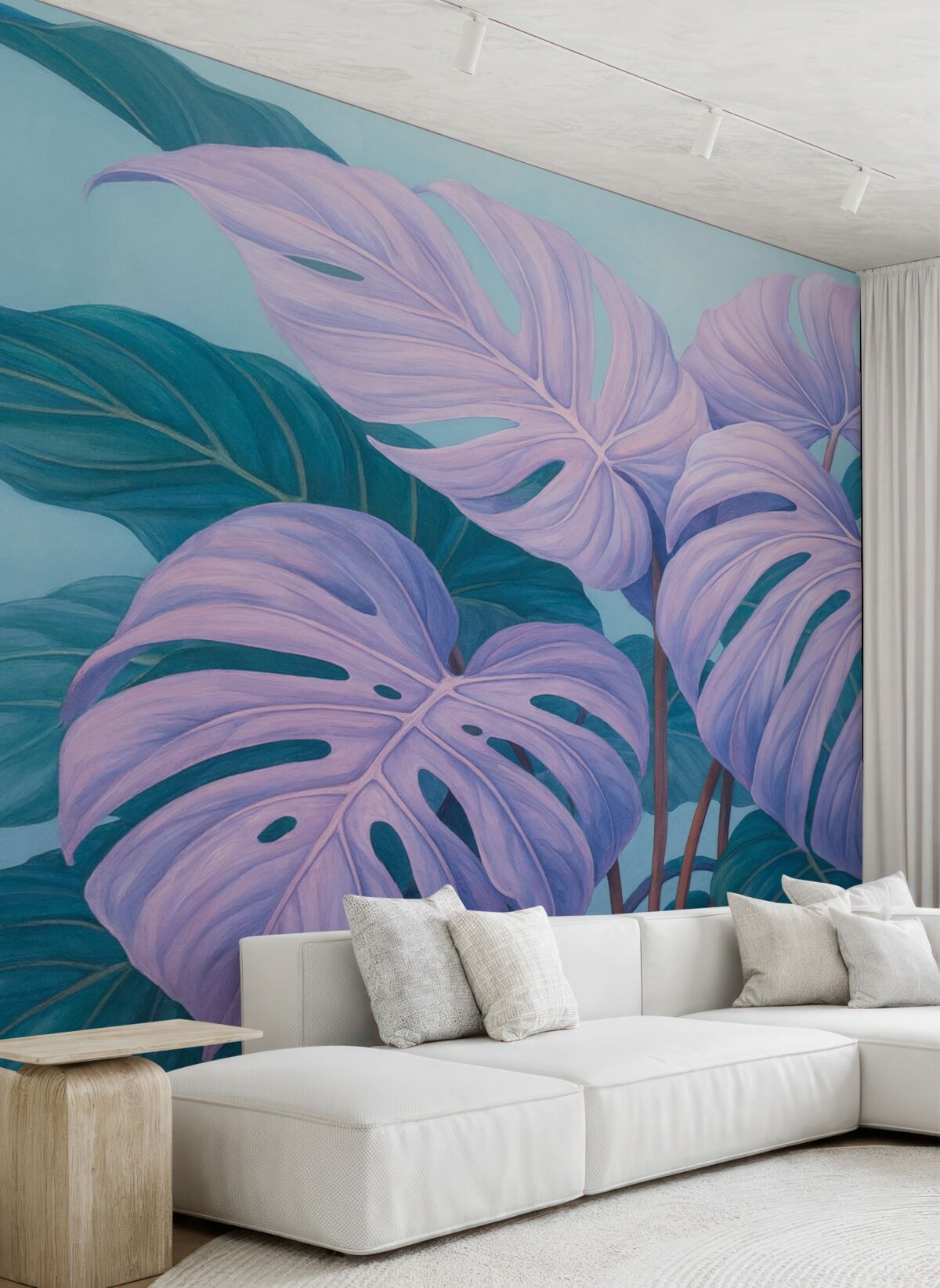 Fototapeta Liście tropikalne w jaskrawych barwach.