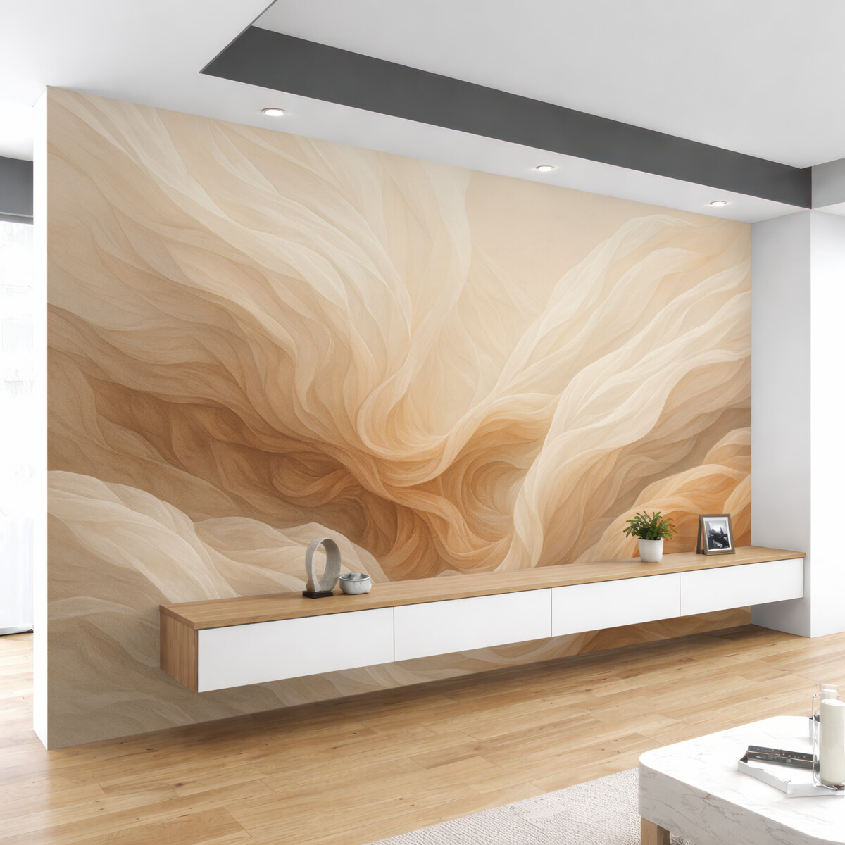 Fototapeta Abstrakcyjny koncept uniesionej tkanki.