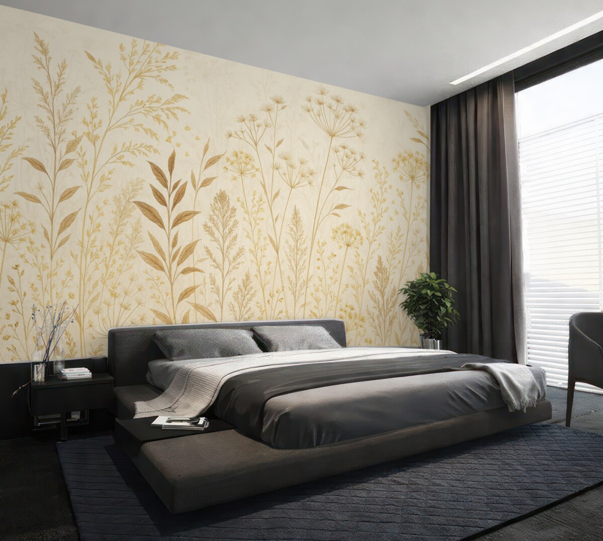 Fototapeta Dzika trawa w subtelnych, naturalnych kolorach.