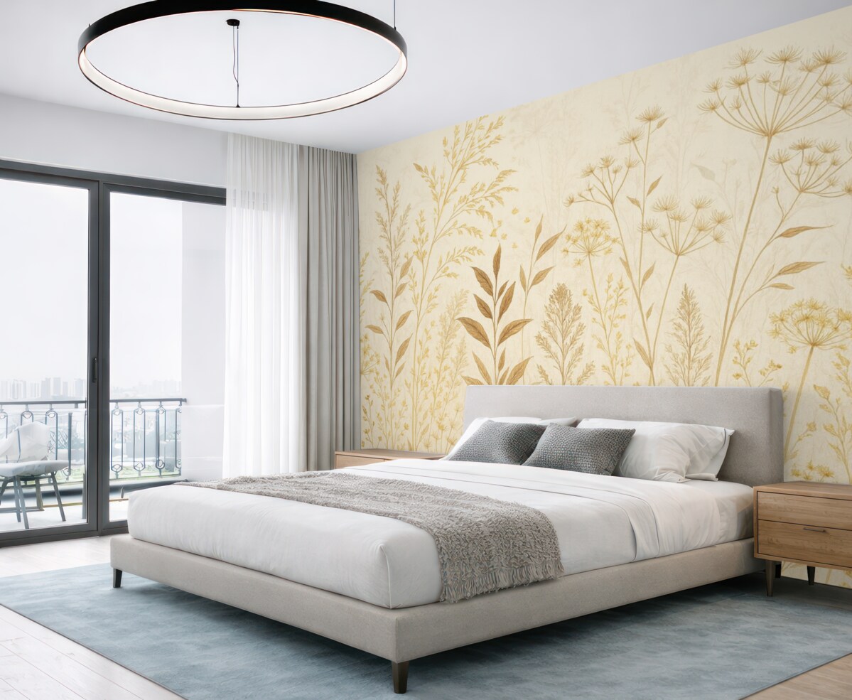 Fototapeta Dzika trawa w subtelnych, naturalnych kolorach.