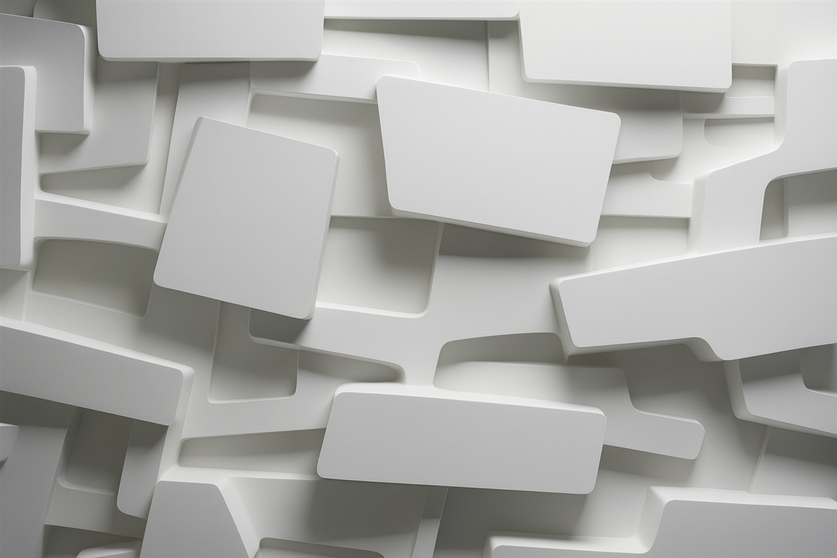 Fototapeta Wolumetryczne wypukłe kształty.