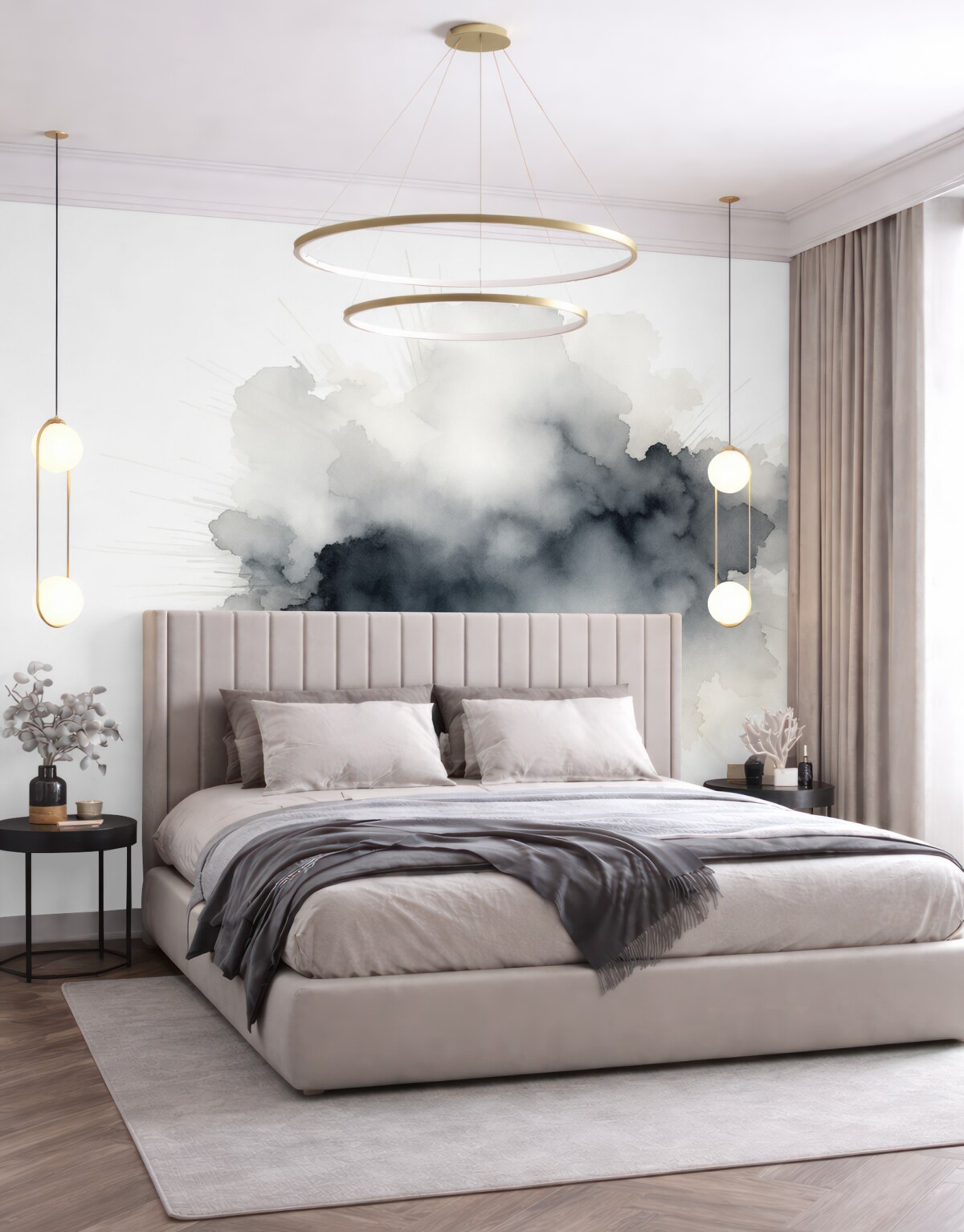 Fototapeta Plama przypominająca akwarelę.