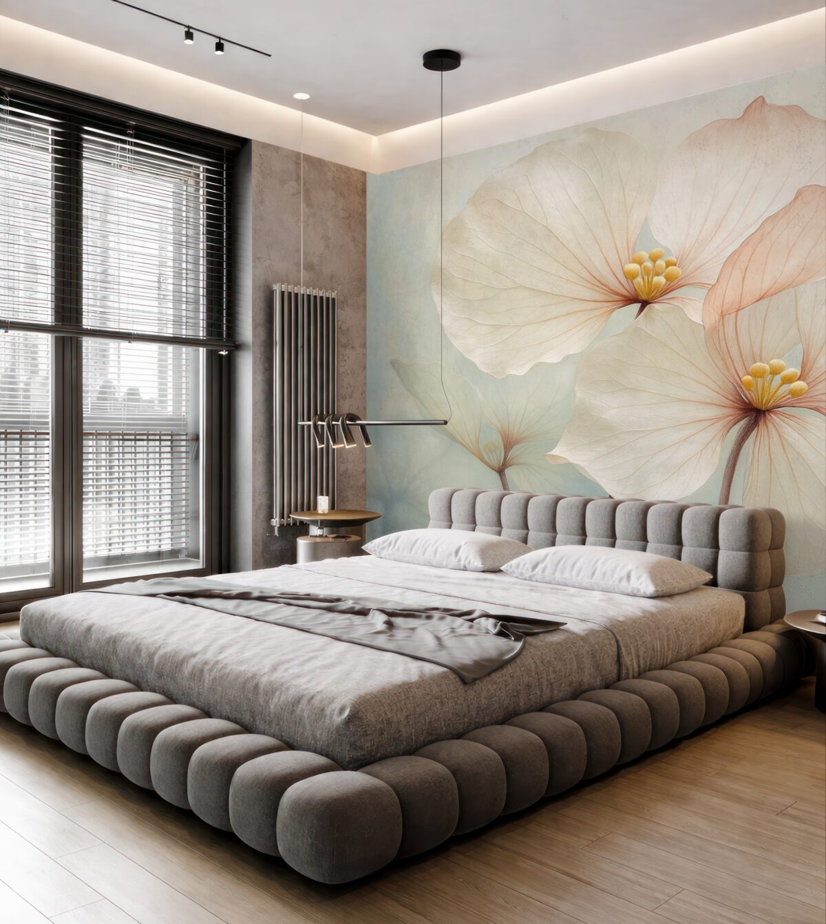 Fototapeta Kwiaty przypominające akwarelę.