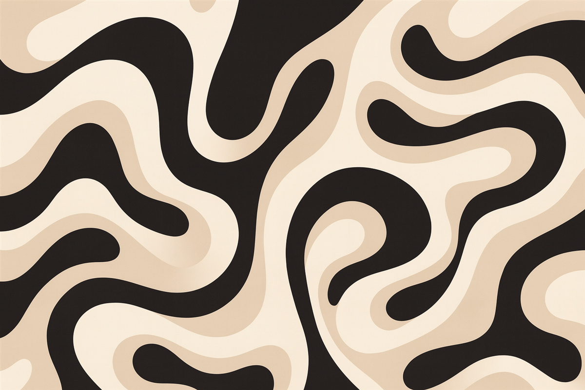 Fototapeta Abstrakcyjna aranżacja fal.