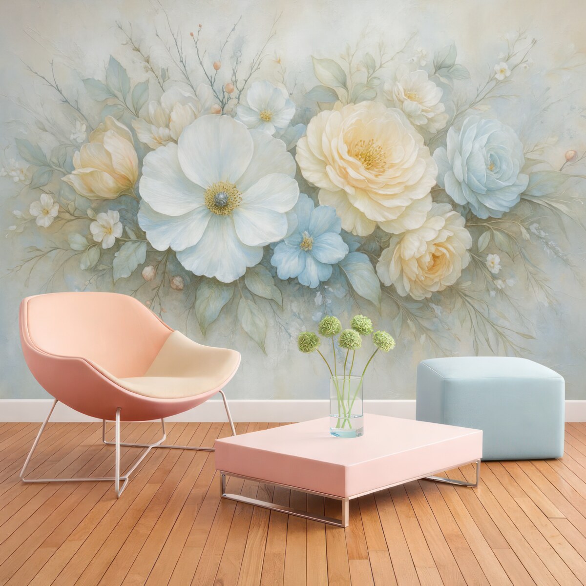 Fototapeta kompozycja florystyczna w stylu obrazów olejnych