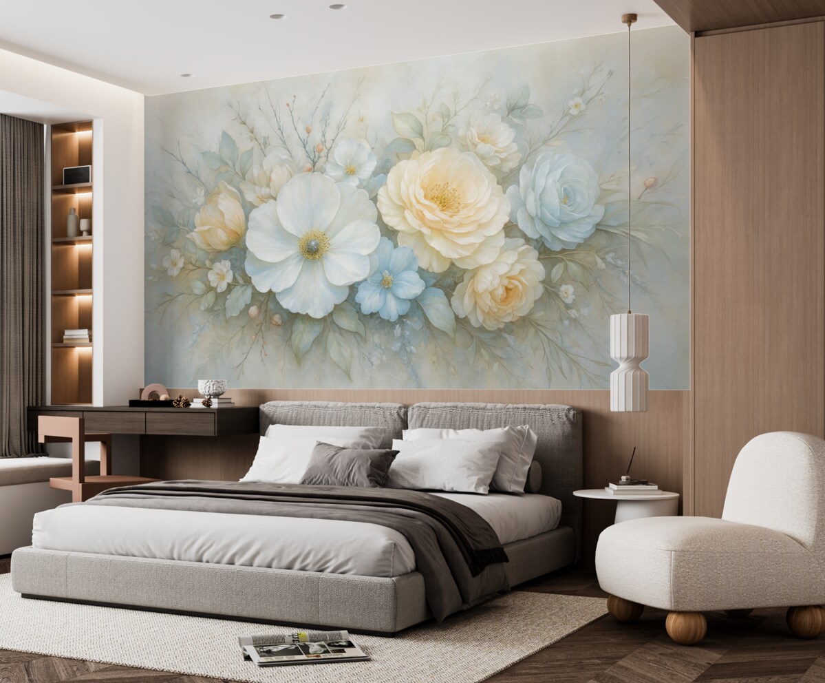 Fototapeta kompozycja florystyczna w stylu obrazów olejnych