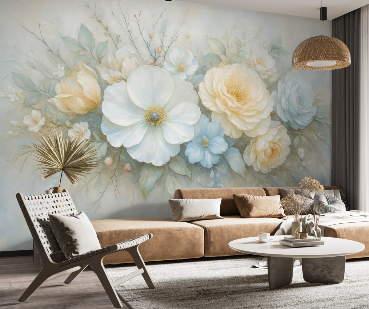 Fototapeta kompozycja florystyczna w stylu obrazów olejnych