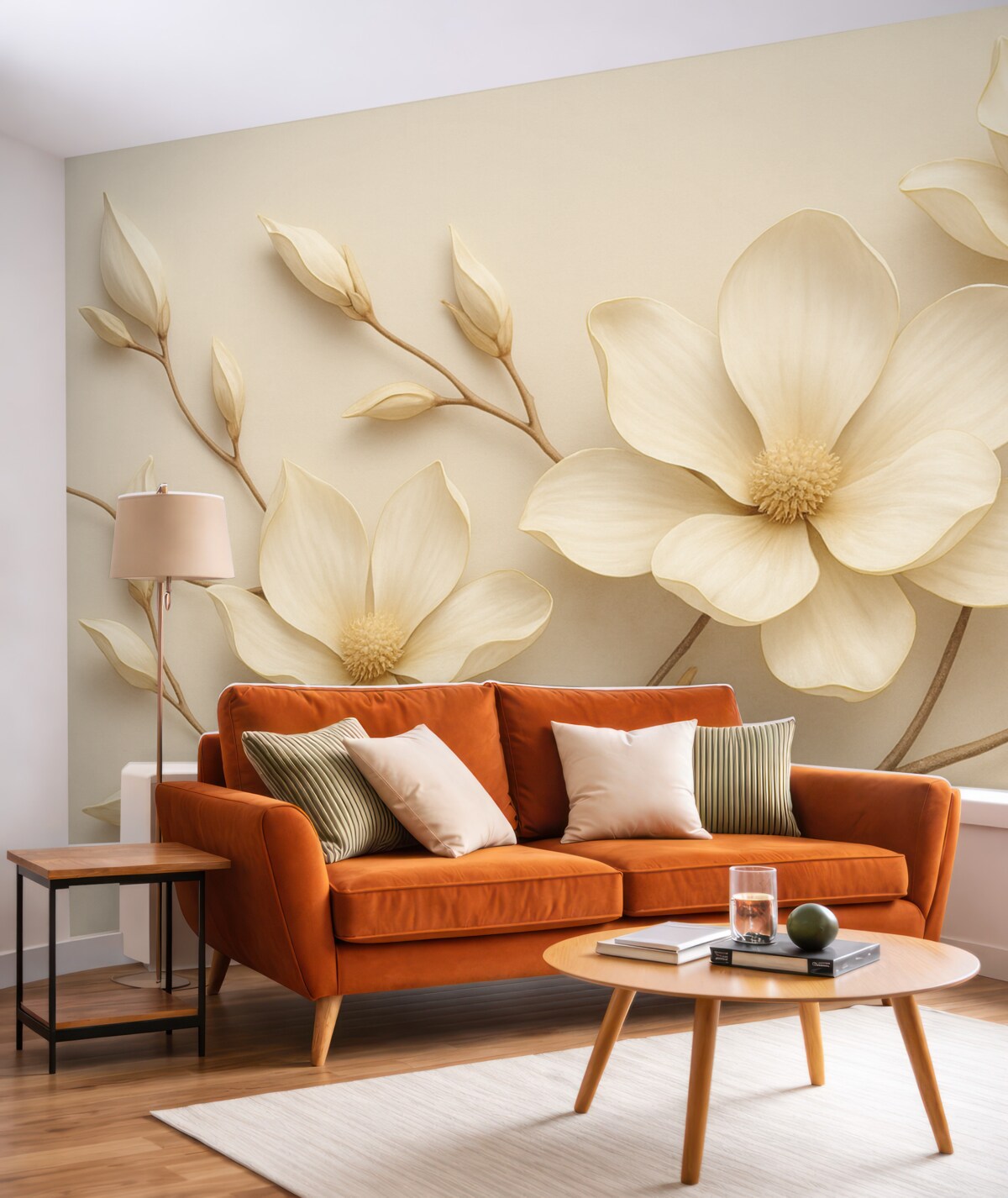 Fototapeta Kwiaty magnolii w subtelnych pastelowych tonacjach.