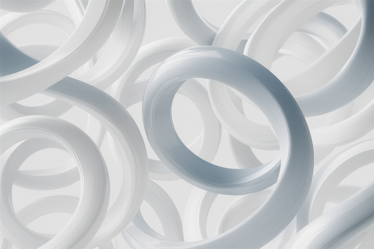 Fototapeta Abstrakcyjne kształty, tonacje niebieskiego i szarego.