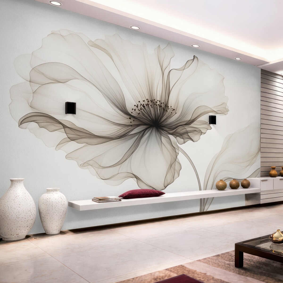 Fototapeta Subtelny, półprzezroczysty kwiatek.