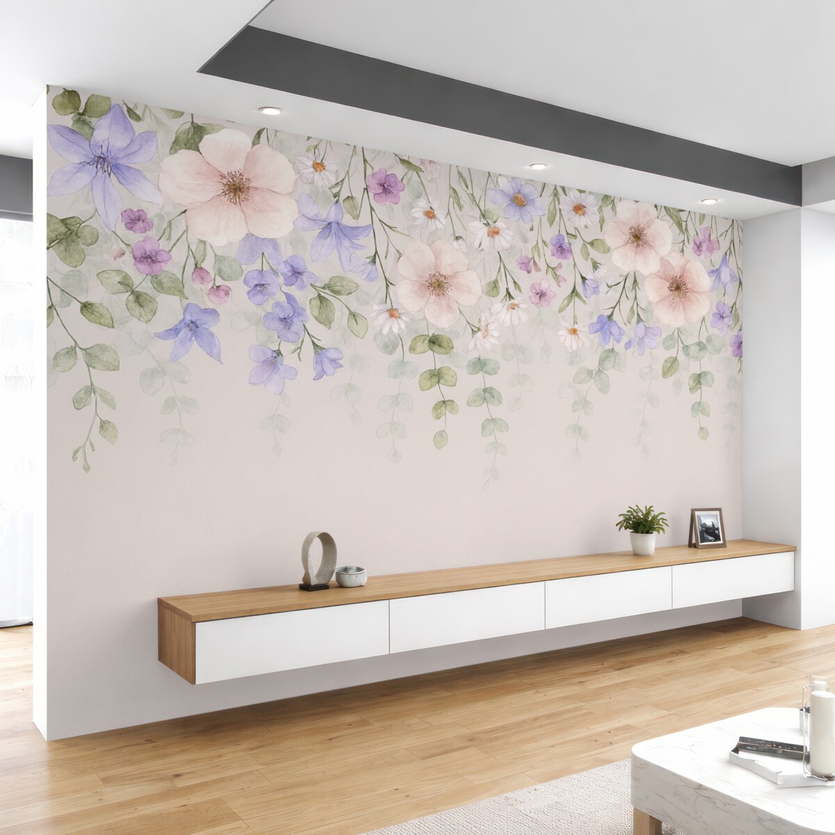 Fototapeta Rośliny i gałązki z wierzchu.